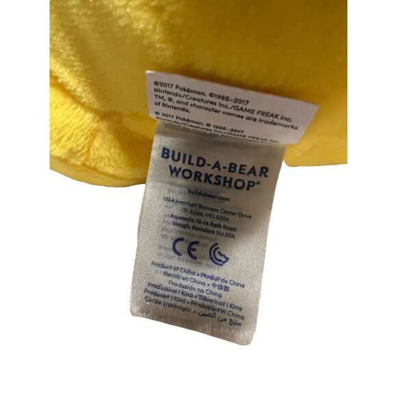 Build-A-Bear Workshop Pikachu Plush Toy 2017 Edition Pokemon Collectible Yellow - Picture 5 of 7
